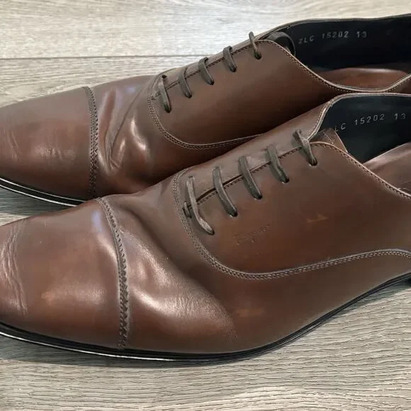 chinese dress ladies Orthofeet Men's Brown Leather Lace-Up Comfort Fit X-Wide Dress Shoes S   Picky Thrifter
